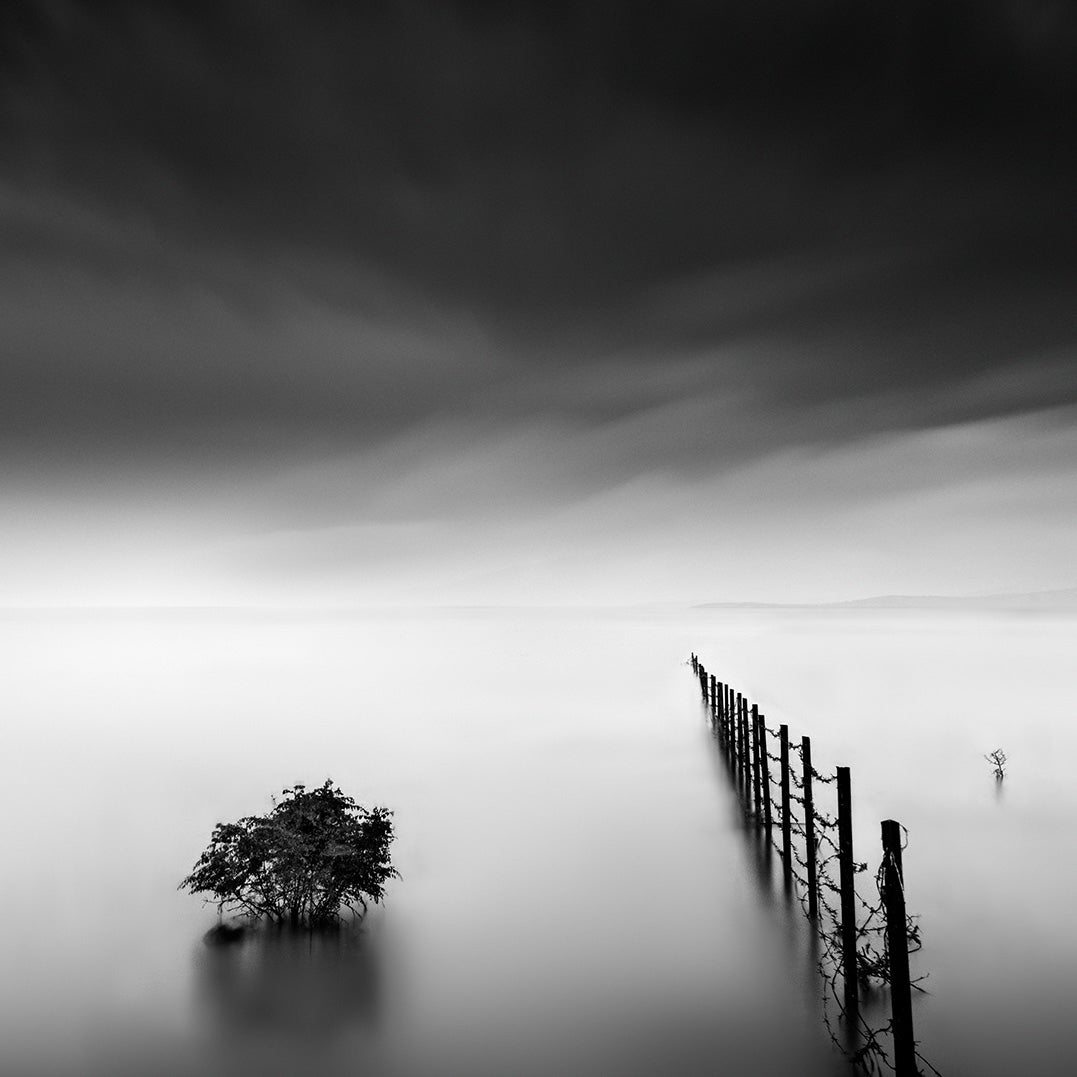 Canvastavla - Fence in the Lake