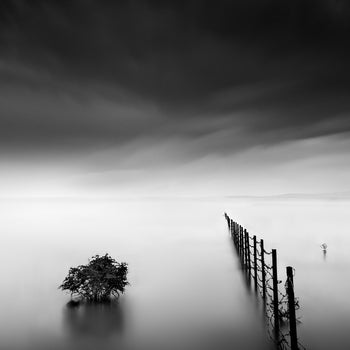 Canvastavla - Fence in the Lake