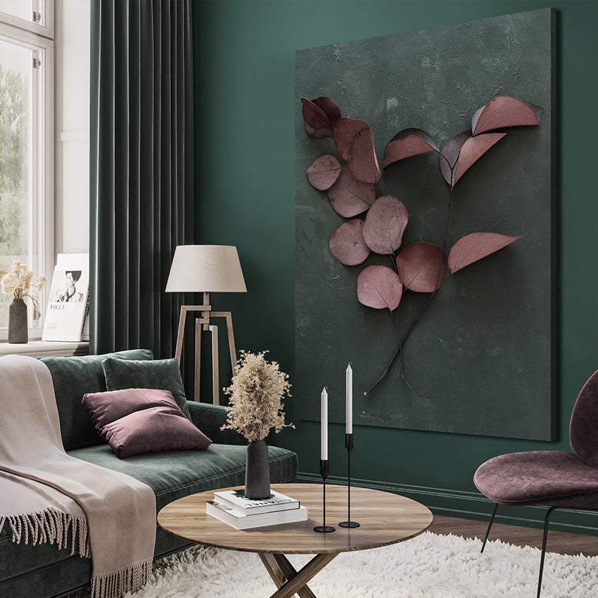 Canvastavla - Red Leaves (80x120cm)