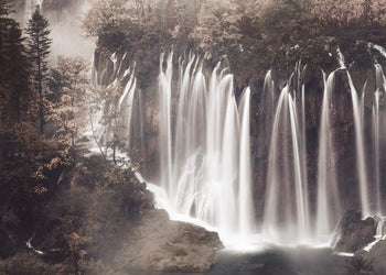 Ljuddämpande tavla - Forest Waterfall