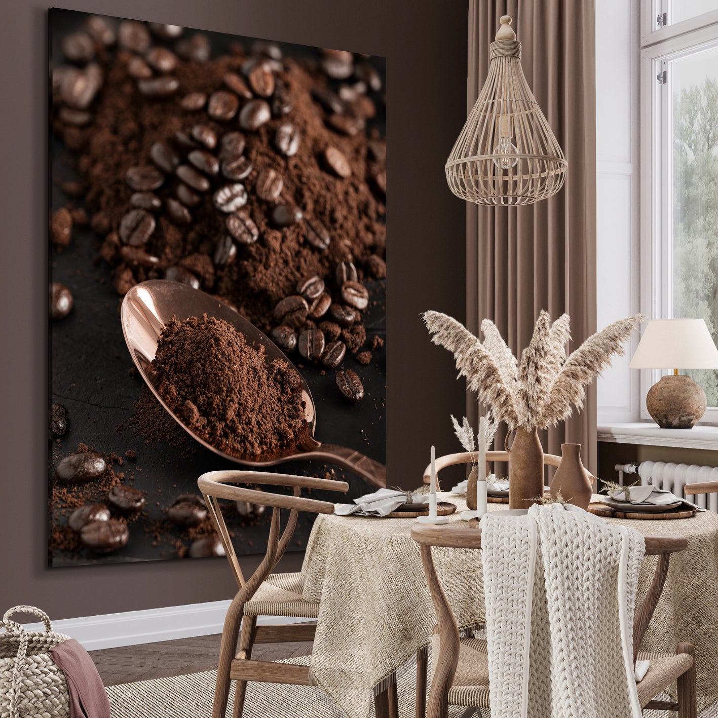 Ljuddämpande tavla - Coffee Palette