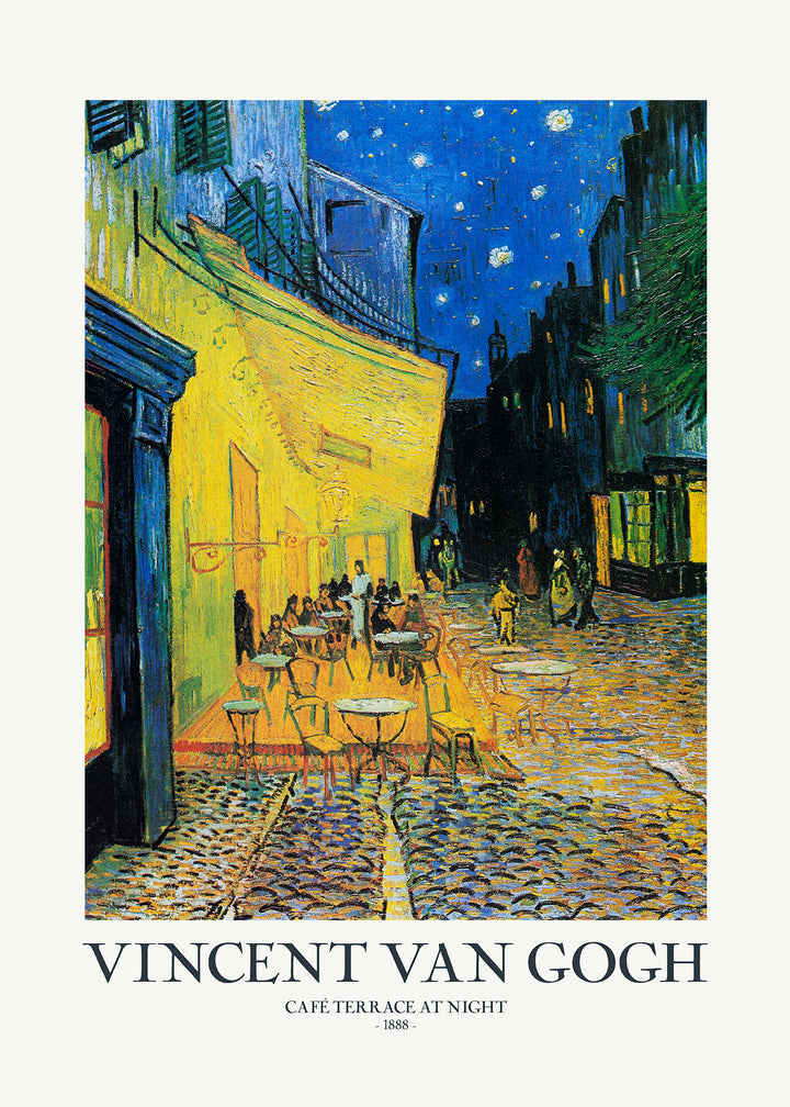 Canvastavla - Café Terrace At Night (80X120)