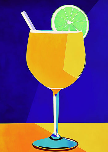 Ljuddämpande tavla - Citrus Cool