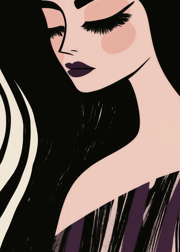 Canvastavla - Violet Reverie (50x70)