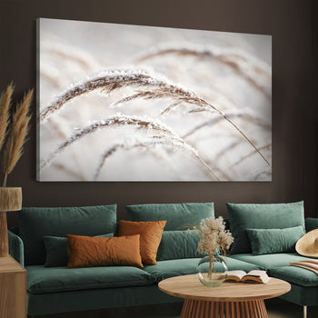 Canvastavla - Grass in Winter