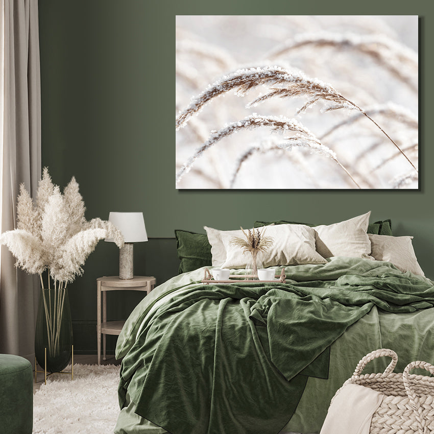 Canvastavla - Grass in Winter