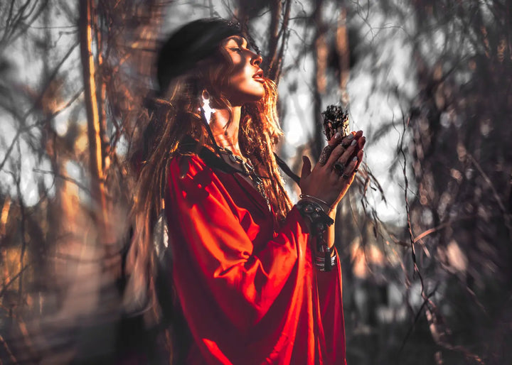 Lerretsbilde - Woman in Red Dress
