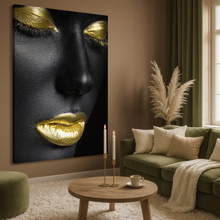 Lyddempende bilde - Black & Gold
