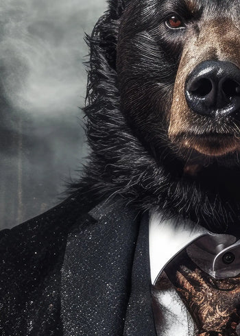 Canvastavla - Bear of Style