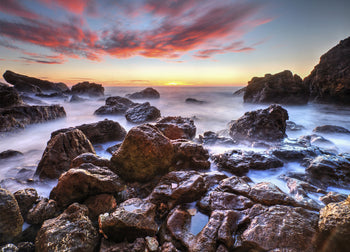 Canvastavla - Golden Rocks